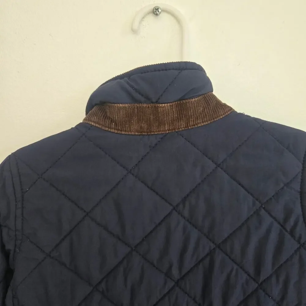 Ralph Lauren Baby Quilted Barn Jacket Corduroy Preppy Snap Front 12 Months